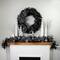 36" LED Black Bristle Artificial Christmas Wreath